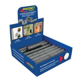 Magnet Source .197 in. L X .75 Dia. in. W Black Disc Magnets 0.7 lb. pull 500 pc