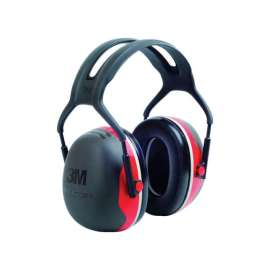3M 28 dB Soft Foam Ear Muffs Black/Red 1 pair