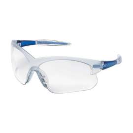 Safety Works Deuce Anti-Fog Safety Glasses Clear Lens Blue Frame 1 pc