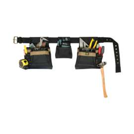 CLC 11 pocket Polyester Fabric Carpenters Pouch 19 in. L X 8 in. H Black 29 in. 46 in.