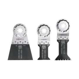 Fein StarlockPlus 1-3/8 1-3/4 2-9/16 in. X 3.8 in. L Bi-Metal E-Cut Saw Blade Set 3 pk