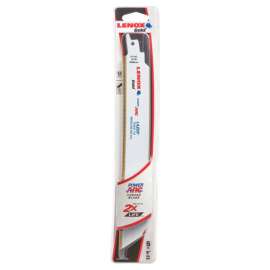 Lenox Gold Lazer 9 in. Bi-Metal Reciprocating Saw Blade 14 TPI 5 pk