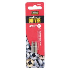 MIBRO Clutch 3/16 in. X 1 in. L Insert Bit S2 Tool Steel 2 pc