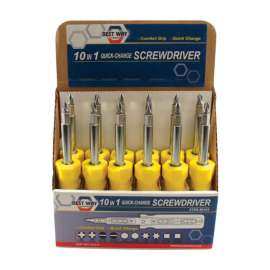 Best Way Tools 10-in-1 Screwdriver 8 in.