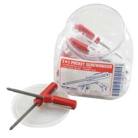 Best Way Tools 1/4 in. X 4 in. L Phillips/Slotted 2-in-1 Pocket Screwdriver 1 pc