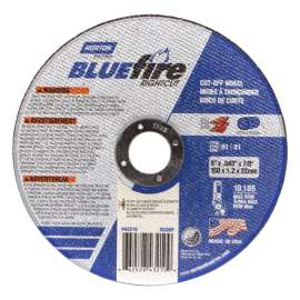 Norton BlueFire 6 in. D X 7/8 in. Zirconia Alumina Right Cut Cut-Off Wheel 1 pc