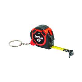 Lufkin 6 ft. L X 0.5 in. W Mini Hi-Viz Keychain Tape Measure 1 pk