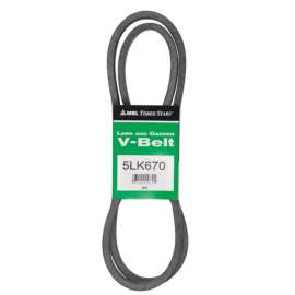 Mitsuboshi Super KB 5LK670 V-Belt 0.63 in. W X 67 in. L For Riding Mowers