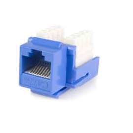 StarTech.com Cat5e RJ45 Keystone Jack Blue - 110 Type 110 Type Cat. 5 Keystone Jack A+B - Network Connector - RJ-45