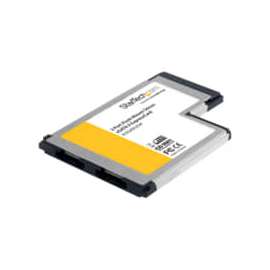StarTech.com 2 Port Flush Mount ExpressCard 54mm eSATA II Controller Adapter Card