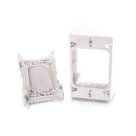 C2G Wiremold Uniduct Single Gang Extra Deep Junction Box - White