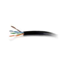 C2G 1000ft Cat6 Bulk Ethernet Network Cable-Solid UTP Riser CMR Black TAA