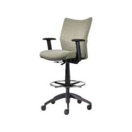 9 to 5 Seating Drafting Stool with Posture Back Control, Armless