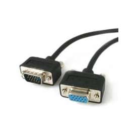 StarTech.com 15 ft Low Profile High Resolution Monitor VGA Extension Cable HD15 M/F