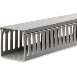 StarTech.com 3x3in Open Slot Wiring Cable Raceway Duct with Cover - Open Slot - Cable Raceway - Gray - 67.2 Inches