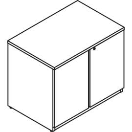Lacasse Bookcase Unit with Doors