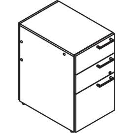 Lacasse Modular Pedestal - 3-Drawer