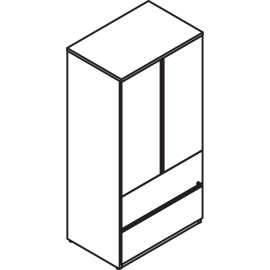 Lacasse Storage Units with Lateral File - 2-Drawer