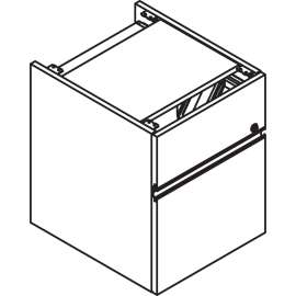 Lacasse Hanging Pedestal - 2-Drawer