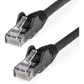 StarTech.com 4.6m(15ft) CAT6 Ethernet Cable, LSZH (Low Smoke Zero Halogen) 10 GbE Snagless 100W PoE UTP RJ45 Black Network Patch Cord ETL