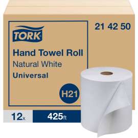 Hardwound Roll Towels, 7.88" x 425 ft, Natural White