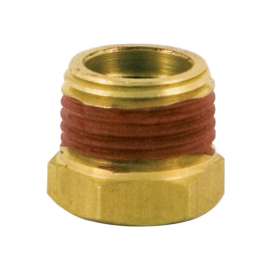 Bostitch Brass Hex Reducer Bushing 3/8 and 1/4 in. Male/Female 1 pc