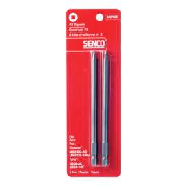 Senco Duraspin Square #2 X 5 in. L Driver Bit Steel 2 pk