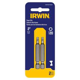 Irwin Torx T20 X 2 in. L Power Bit Steel 2 pc