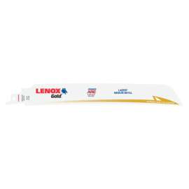 Lenox Gold 9 in. Bi-Metal Reciprocating Saw Blade 18 TPI 5 pk