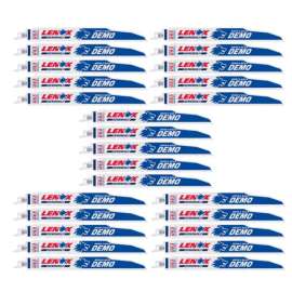 LENOX DEMOWOLF 9 in. Bi-Metal Reciprocating Saw Blade 6 TPI 25 pk