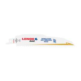 Lenox Gold 6 in. Bi-Metal Reciprocating Saw Blade 6 TPI 5 pk