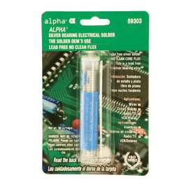 Alpha Lead-Free Flux Core Solder Silver Bearing 1 pc