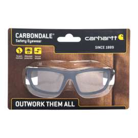 Carhartt Carbondale Anti-Fog Safety Glasses Clear Lens Black Frame 1 pc