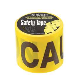 C.H. Hanson 200 ft. L X 3 in. W Plastic Caution Barricade Tape Yellow