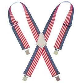 CLC 2 in. W Nylon Suspenders Blue/Red/White 1 pair