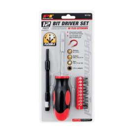 Performance Tool Phillips/Slotted/Star Bit Driver 12 pc