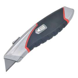 Steel Grip 6-1/2 in. Retractable Quick Open Utility Knife Silver 1 pk