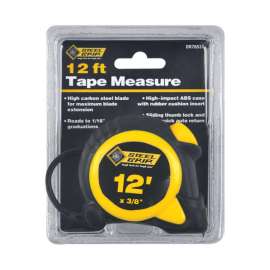 Steel Grip 12 ft. L X 3/8 in. W Tape Measure 1 pk