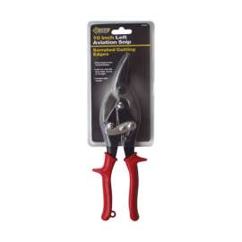 Steel Grip 10 in. Chrome Alloy Steel Left Serrated Aviation Snips 1 pk