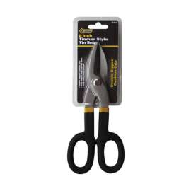 Steel Grip 8 in. Carbon Steel Straight Tin Snips 1 pk