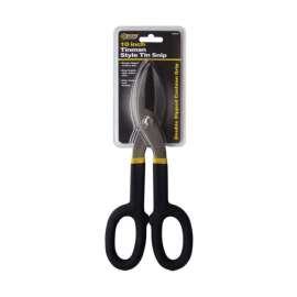 Steel Grip 10 in. Carbon Steel Straight Tin Snips 1 pk