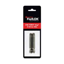FastenMaster FlatLOK Torx Ttap No. 40 X 2 in. L Driver Bit Steel 2 pc
