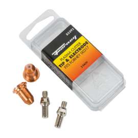 Forney 7.75 in. L X 2 in. W Plasma Cutter Tip and Electrode Set 4 pc