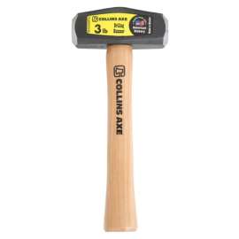 Collins 3 lb Steel Drilling Hammer 10 in. Hickory Handle