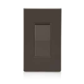 Leviton Decora 15 amps Single Pole Rocker Switch Brown 1 pk