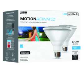 Feit Electric PAR38 E26 (Medium) LED Motion Activated Bulb Daylight 120 Watt Equivalence 2 pk