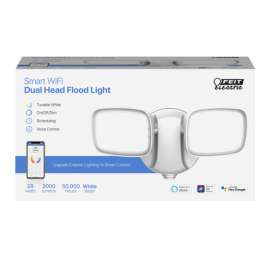 Feit Electric SMART Switch Hardwired LED White Security Floodlight