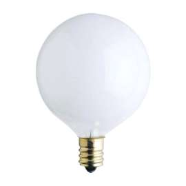 Westinghouse 60 W E12 Globe Incandescent Bulb E12 (Candelabra) White 2 pk