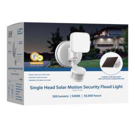 Feit Electric Motion-Sensing Solar Powered LED White Security Floodlight