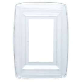 Westinghouse Clear 1 gang Plastic Wall Plate 1 pk